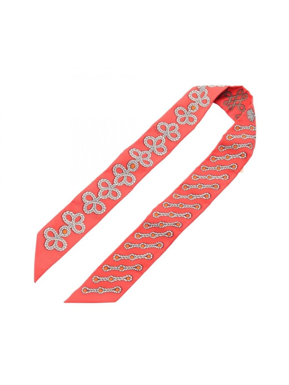 Hermes Scarf Twilly Brandebourgs Ribbon Silk - Picture 3 of 6